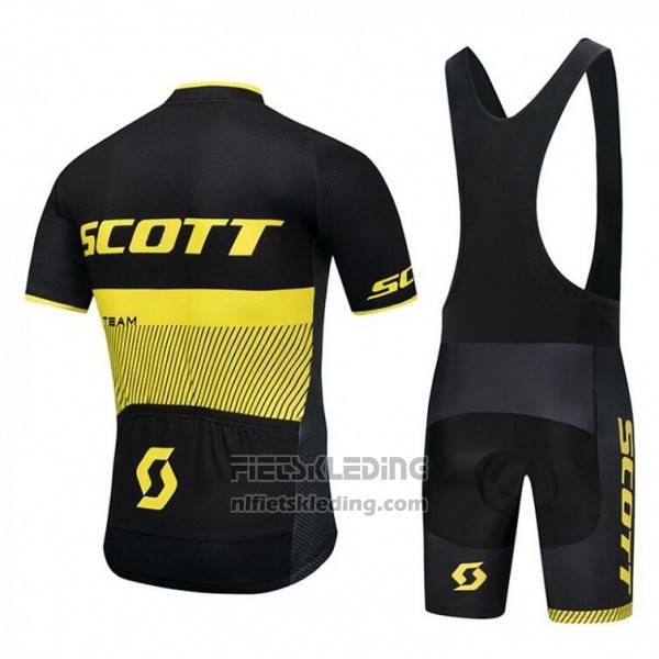 2018 Fietskleding Scott Rc Zwart Geel Korte Mouwen en Koersbroek