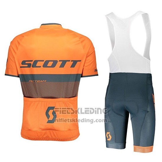 2018 Fietskleding Scott Rc Zwart Oranje Korte Mouwen en Koersbroek