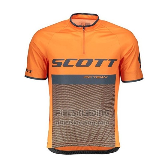 2018 Fietskleding Scott Rc Zwart Oranje Korte Mouwen en Koersbroek