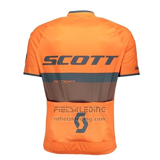 2018 Fietskleding Scott Rc Zwart Oranje Korte Mouwen en Koersbroek