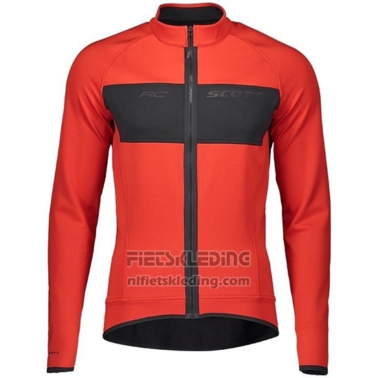 2019 Fietskleding Scott Rc Ff Rood Zwart Lange Mouwen en Koersbroek