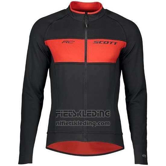 2019 Fietskleding Scott Rc Ff Zwart Rood Lange Mouwen en Koersbroek