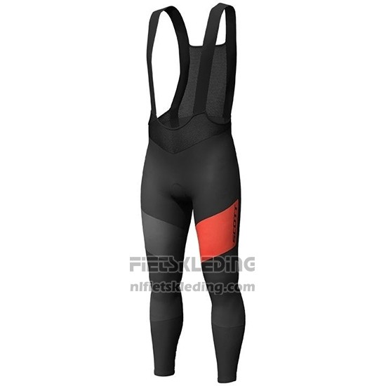 2019 Fietskleding Scott Rc Ff Zwart Rood Lange Mouwen en Koersbroek