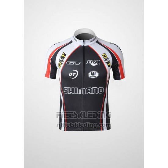 2010 Fietskleding Shimano Grijs en Zwart Korte Mouwen en Koersbroek