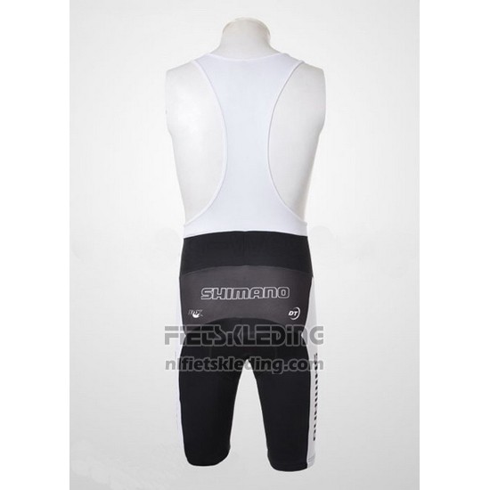 2010 Fietskleding Shimano Grijs en Zwart Korte Mouwen en Koersbroek