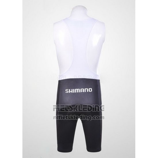 2011 Fietskleding Shimano Blauw en Wit Korte Mouwen en Koersbroek