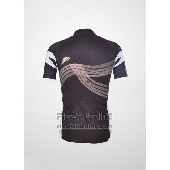 2012 Fietskleding Shimano Zwart en Oranje Korte Mouwen en Koersbroek