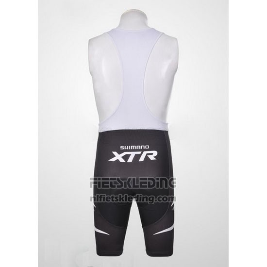 2012 Fietskleding Shimano Zwart en Oranje Korte Mouwen en Koersbroek