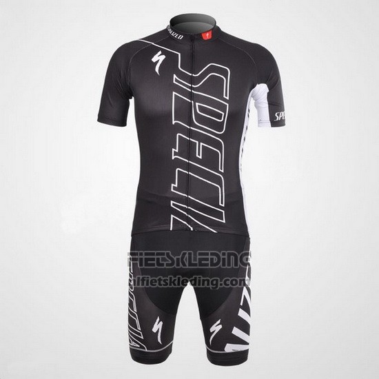 2012 Fietskleding Specialized Wit en Zwart Korte Mouwen en Koersbroek