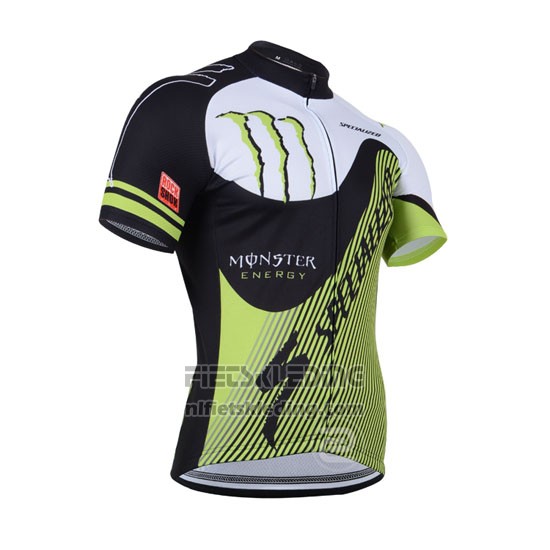 2014 Fietskleding Specialized Zwart en Groen Korte Mouwen en Koersbroek