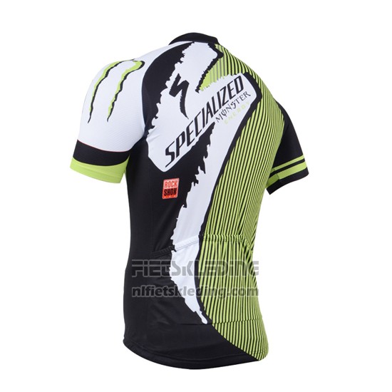 2014 Fietskleding Specialized Zwart en Groen Korte Mouwen en Koersbroek