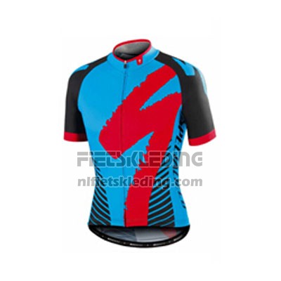 2016 Fietskleding Specialized Blauw en Zwart Korte Mouwen en Koersbroek