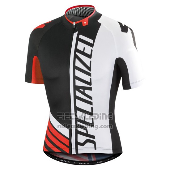 2016 Fietskleding Specialized Lichte Zwart en Wit Korte Mouwen en Koersbroek