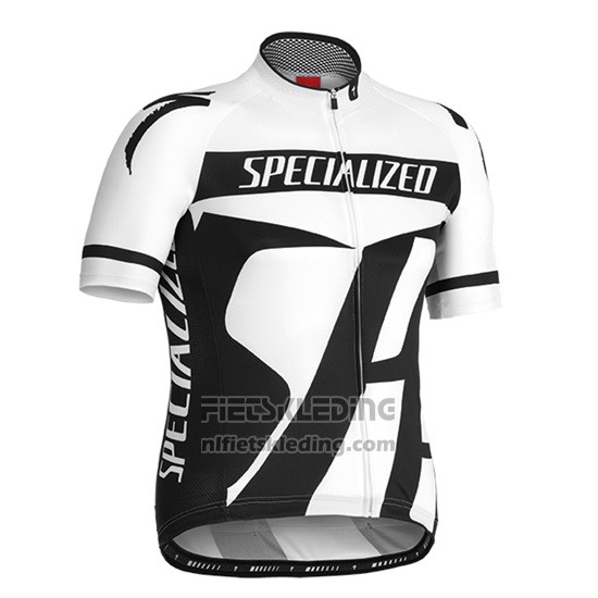 2016 Fietskleding Specialized Wit en Grijs Korte Mouwen en Koersbroek