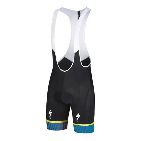 2018 Fietskleding Specialized Blauw Geel Wit Korte Mouwen en Koersbroek