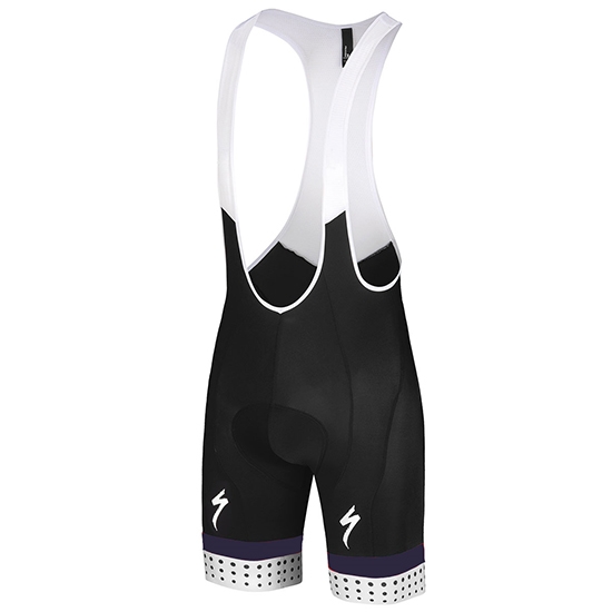2018 Fietskleding Specialized Wit Rood Violet Korte Mouwen en Koersbroek