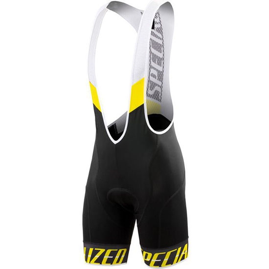 2018 Fietskleding Specialized Zwart Geel Wit Korte Mouwen en Koersbroek