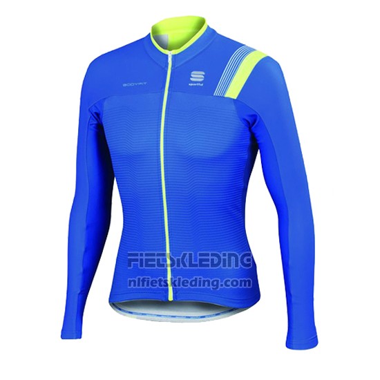 2016 Fietskleding Sportful Blauw en Groen Lange Mouwen en Koersbroek