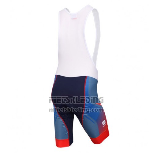 2016 Fietskleding Sportful Rood en Blauw Korte Mouwen en Koersbroek