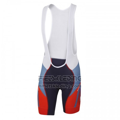 2016 Fietskleding Sportful Rood en Blauw Korte Mouwen en Koersbroek