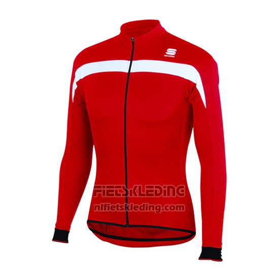 2016 Fietskleding Sportful Rood en Wit Lange Mouwen en Koersbroek