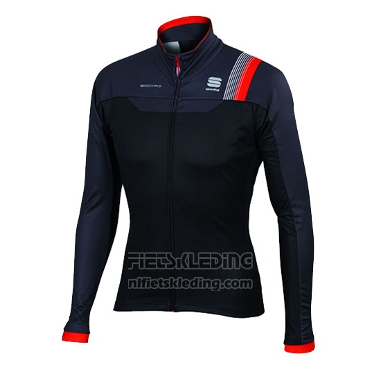 2016 Fietskleding Sportful Rood en Zwart Lange Mouwen en Koersbroek