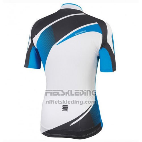 2016 Fietskleding Sportful Wit en Blauw Korte Mouwen en Koersbroek