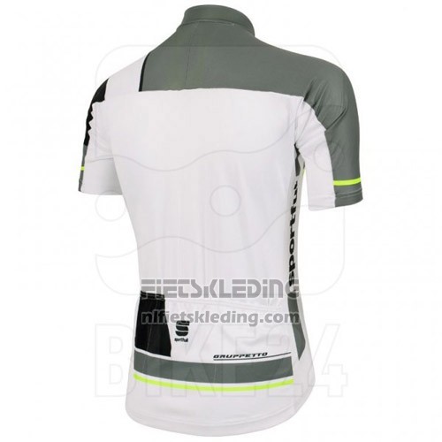 2016 Fietskleding Sportful Wit en Grijs Korte Mouwen en Koersbroek