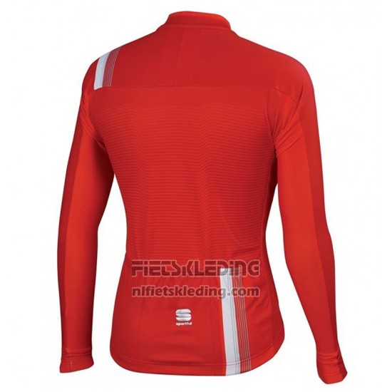2016 Fietskleding Sportful Wit en Rood Lange Mouwen en Koersbroek