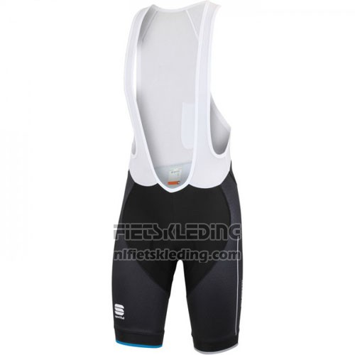 2016 Fietskleding Sportful Zwart Blauw Korte Mouwen en Koersbroek