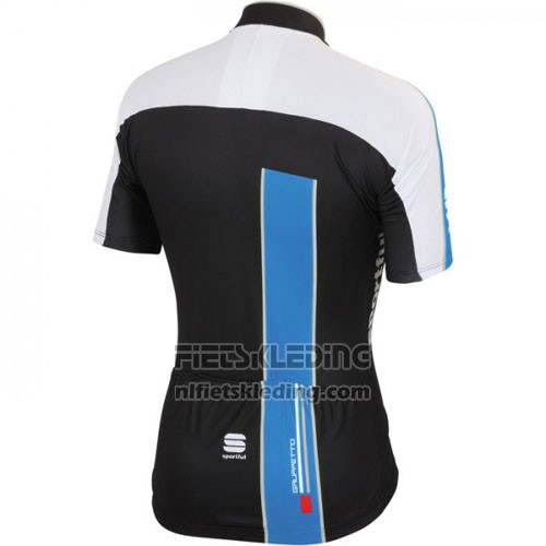 2016 Fietskleding Sportful Zwart Blauw Korte Mouwen en Koersbroek