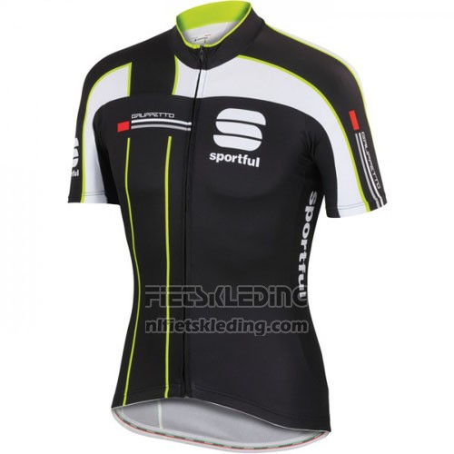 2016 Fietskleding Sportful Zwart Groen Korte Mouwen en Koersbroek