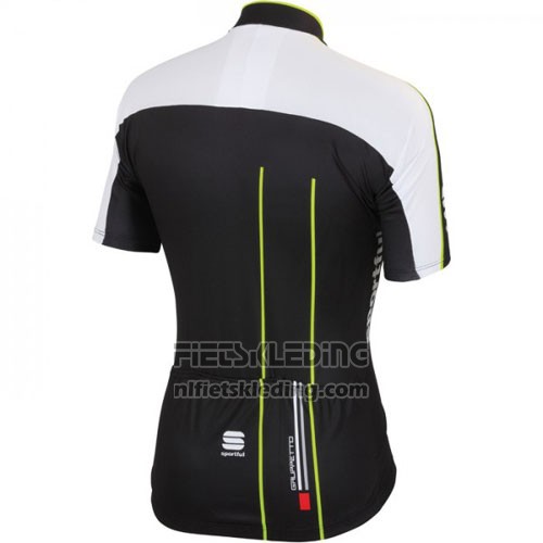 2016 Fietskleding Sportful Zwart Groen Korte Mouwen en Koersbroek