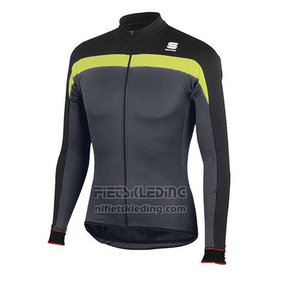 2016 Fietskleding Sportful Zwart en Geel Lange Mouwen en Koersbroek