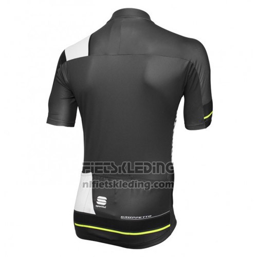 2016 Fietskleding Sportful Zwart en Groen Korte Mouwen en Koersbroek