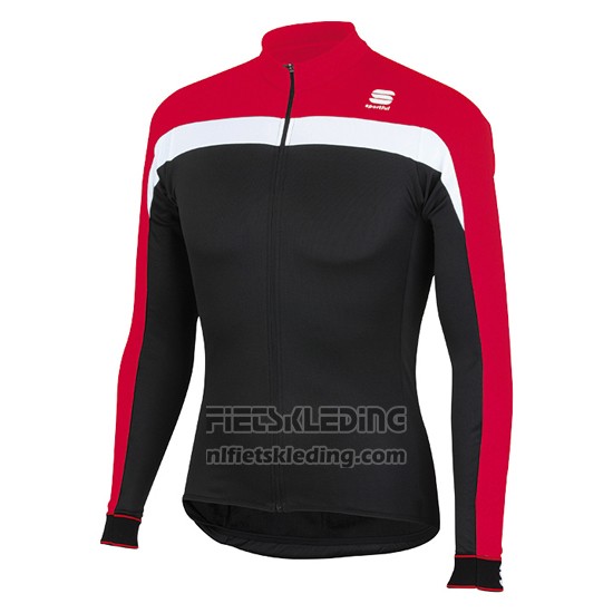 2016 Fietskleding Sportful Zwart en Rood Lange Mouwen en Koersbroek