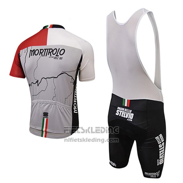 2017 Fietskleding Sportful Mortirolo Grijs Korte Mouwen en Koersbroek