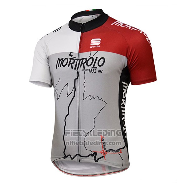 2017 Fietskleding Sportful Mortirolo Grijs Korte Mouwen en Koersbroek