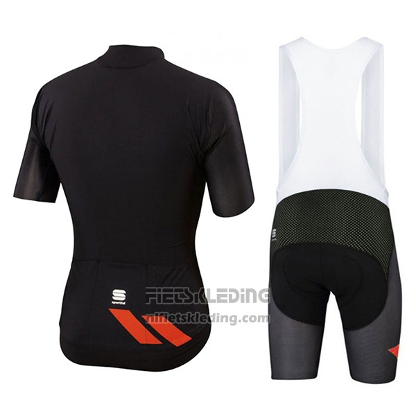 2017 Fietskleding Sportful R&d Ultraskin Zwart Korte Mouwen en Koersbroek