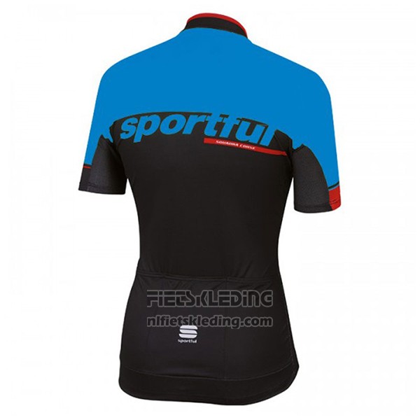 2017 Fietskleding Sportful Sc Blauw en Zwart Korte Mouwen en Koersbroek
