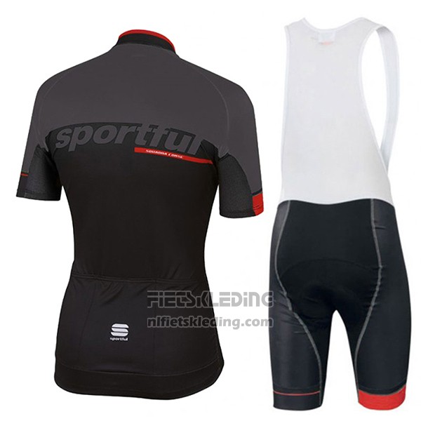 2017 Fietskleding Sportful Sc Zwart Korte Mouwen en Koersbroek