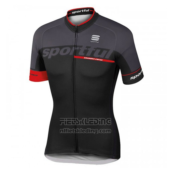 2017 Fietskleding Sportful Sc Zwart Korte Mouwen en Koersbroek