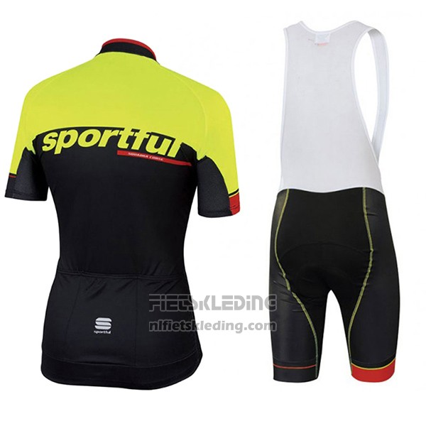 2017 Fietskleding Sportful Sc Zwart en Groen Korte Mouwen en Koersbroek