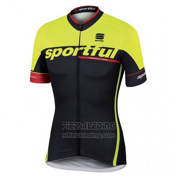 2017 Fietskleding Sportful Sc Zwart en Groen Korte Mouwen en Koersbroek