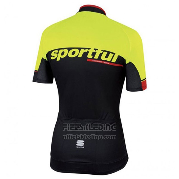 2017 Fietskleding Sportful Sc Zwart en Groen Korte Mouwen en Koersbroek