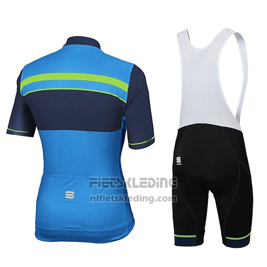 2018 Fietskleding Sportful Blauw Korte Mouwen en Koersbroek