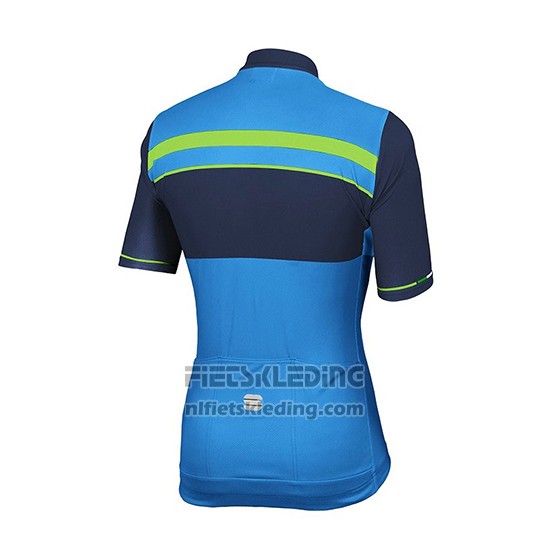 2018 Fietskleding Sportful Blauw Korte Mouwen en Koersbroek