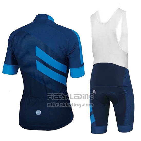 2018 Fietskleding Sportful Donker Blauw Korte Mouwen en Koersbroek