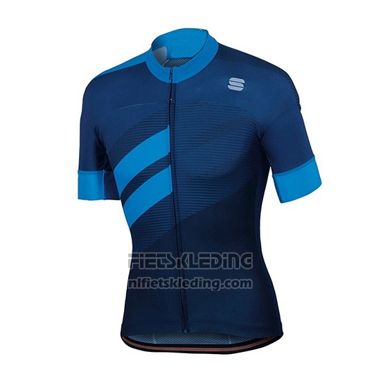2018 Fietskleding Sportful Donker Blauw Korte Mouwen en Koersbroek
