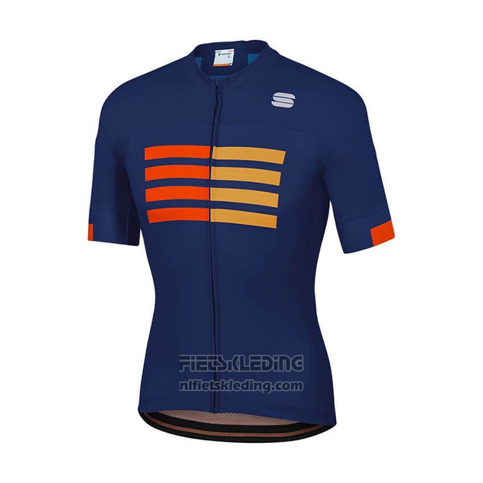 2021 Fietskleding Sportful Blauw Korte Mouwen en Koersbroek